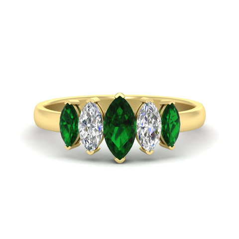 2-carat-emerald-marquise-classic-wedding-band-5-stone-in-yellow-gold-fdwb8008mqgemgrsleep-2.00ct-nl-yg.jpg
