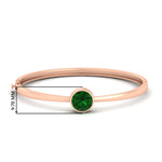Load image into Gallery viewer, Round Solitaire Bangle Hinged Bracelet