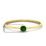 Load image into Gallery viewer, Round Solitaire Bangle Hinged Bracelet