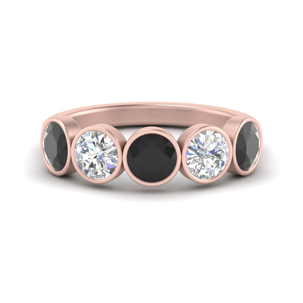 2-carat-five-round-black-diamond-bezel-set-wedding-ring-in-FD10558B-0.40CTGBLACK-NL-RG