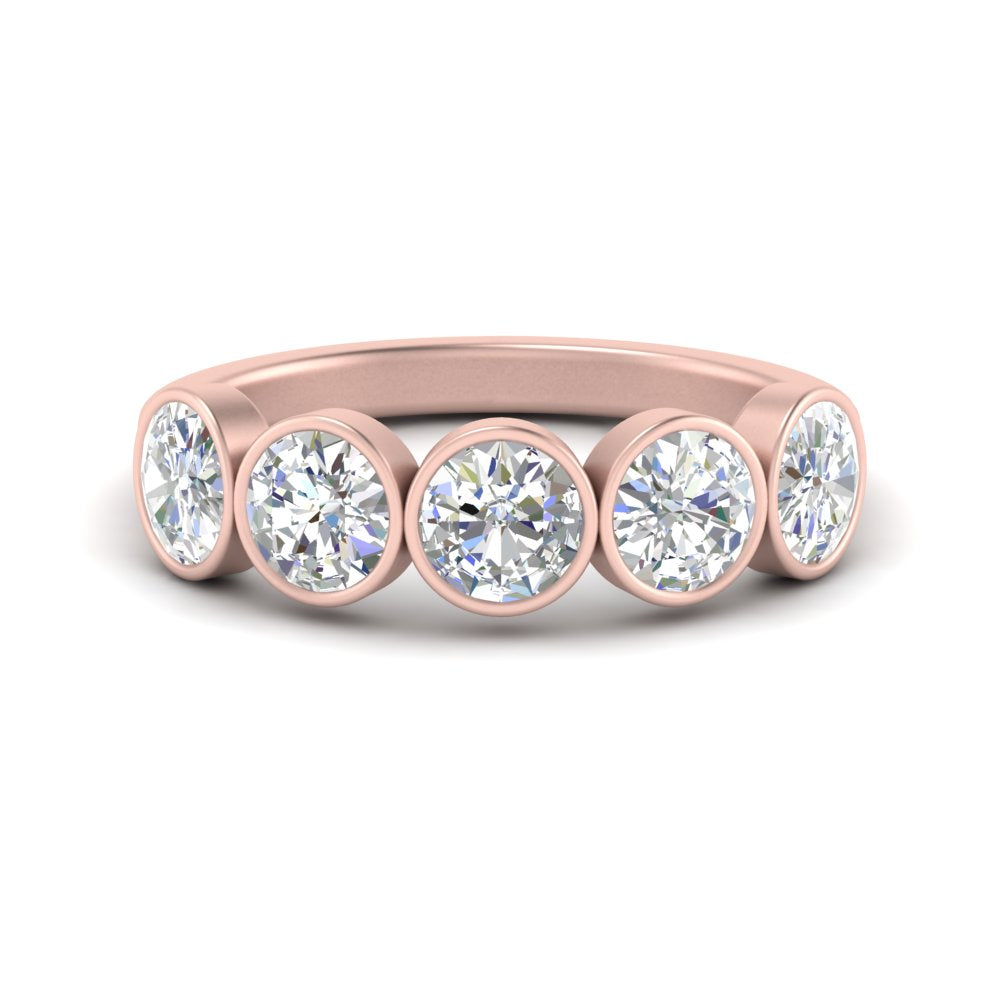 2-carat-five-round-diamond-bezel-set-wedding-ring-in-FD10558B-0.40CT-NL-RG