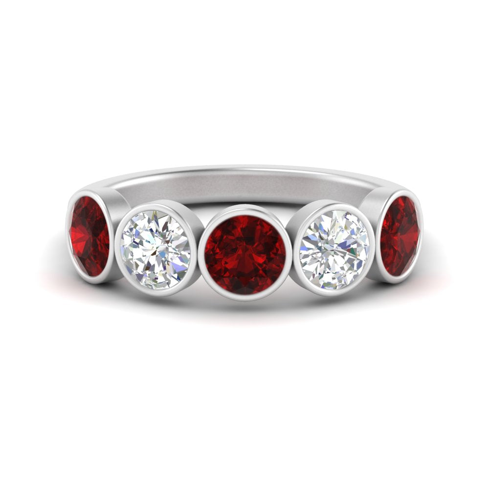 2-carat-five-round-ruby-bezel-set-wedding-ring-in-FD10558B-0.40CTGRUDR-NL-WG