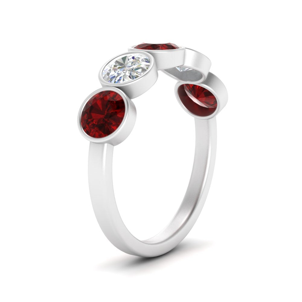 2-carat-five-round-ruby-bezel-set-wedding-ring-in-FD10558B-0.40CTGRUDR-NL-WG