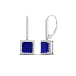 Load image into Gallery viewer, 2-carat-halo-diamond-lever-back-princess-cut-earrings-with-sapphire-in-white-gold-FDEAR-11235PRGSABL-2.00CT-NL-WG.jpg
