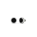 Load image into Gallery viewer, 2-carat-halo-eternity-black-diamond-stud-earrings-in-white-gold-FDEAR10985ROGBLACKANGLE1-2.00CT-NL-WG
