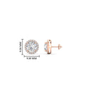 Thumbnail 3 - 2-carat-halo-eternity-diamond-stud-earrings-in-rose-gold-FDEAR10985ROANGLE1-2.00CT-NL-RG
