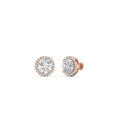 Thumbnail 1 - 2-carat-halo-eternity-diamond-stud-earrings-in-rose-gold-FDEAR10985ROANGLE1-2.00CT-NL-RG