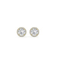 Thumbnail 14 - 2-carat-halo-eternity-diamond-stud-earrings-in-yellow-gold-FDEAR10985ROANGLE1-2.00CT-NL-YG