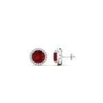 Load image into Gallery viewer, 2-carat-halo-eternity-ruby-stud-earrings-in-white-gold-FDEAR10985ROGRUDRANGLE1-2.00CT-NL-WG
