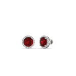 Load image into Gallery viewer, 2-carat-halo-eternity-ruby-stud-earrings-in-white-gold-FDEAR10985ROGRUDRANGLE1-2.00CT-NL-WG
