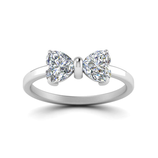 3 Carat Heart Diamond Two Stone Ring