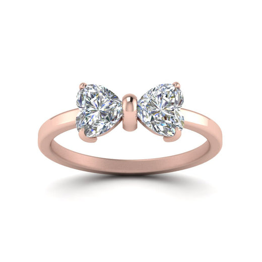 3 Carat Heart Diamond Two Stone Ring