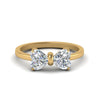 Load image into Gallery viewer, 3 Carat Heart Diamond Two Stone Ring