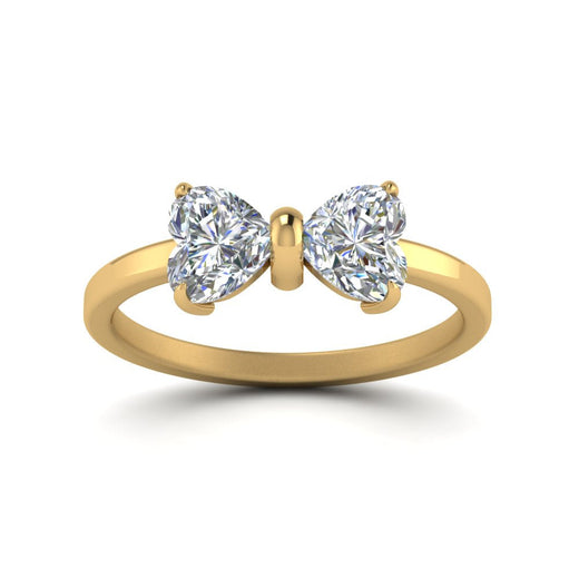 3 Carat Heart Diamond Two Stone Ring