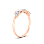 Load image into Gallery viewer, 2-carat-heart-shape-diamond-wedding-band-in-rose-gold-FD9600HTBANGLE2-2.00CT-NL-RG