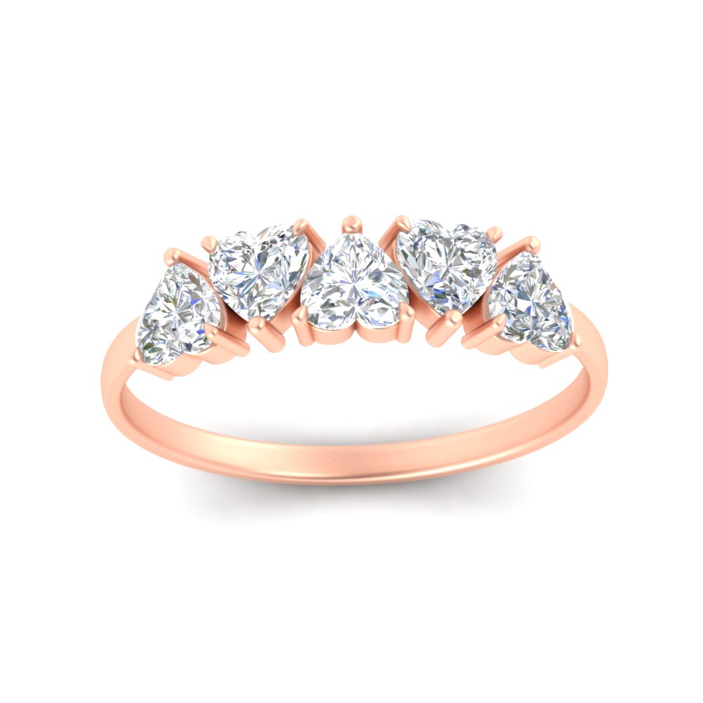 2-carat-heart-shape-diamond-wedding-band-in-rose-gold-FD9600HTBANGLE5-2.00CT-NL-RG