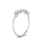 Load image into Gallery viewer, 2-carat-heart-shape-diamond-wedding-band-in-white-gold-FD9600HTBANGLE2-2.00CT-NL-WG