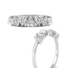 Load image into Gallery viewer, 2-carat-heart-shape-diamond-wedding-band-in-white-gold-FD9600HTBANGLE3-2.00CT-NL-WG
