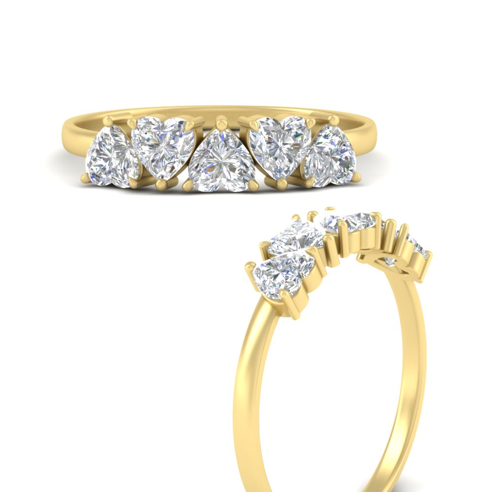 2-carat-heart-shape-diamond-wedding-band-in-yellow-gold-FD9600HTBANGLE3-2.00CT-NL-YG