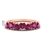 Load image into Gallery viewer, 2-carat-heart-shape-pink-sapphire-anniversary-wedding-ring-in-rose-gold-FD9600HTBGSADRPI-2.00CT-NL-RG-HW
