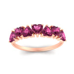 Load image into Gallery viewer, 2-carat-heart-shape-pink-sapphire-anniversary-wedding-ring-in-rose-gold-FD9600HTBGSADRPIANGLE5-2.00CT-NL-RG
