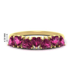 Load image into Gallery viewer, 2-carat-heart-shape-pink-sapphire-anniversary-wedding-ring-in-yellow-gold-FD9600HTBGSADRPI-2.00CT-NL-YG-HW
