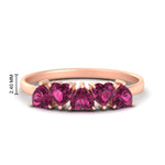 Load image into Gallery viewer, 2-carat-heart-shape-pink-sapphire-wedding-band-in-rose-gold-FD9600HTBGSADRPI-2.00CT-NL-RG-HW