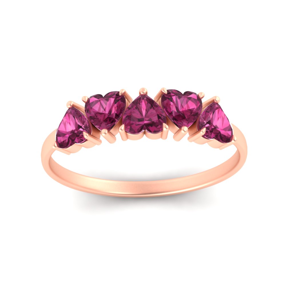 2-carat-heart-shape-pink-sapphire-wedding-band-in-rose-gold-FD9600HTBGSADRPIANGLE5-2.00CT-NL-RG