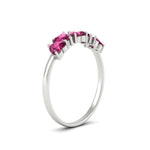 Load image into Gallery viewer, 2-carat-heart-shape-pink-sapphire-wedding-band-in-white-gold-FD9600HTBGSADRPIANGLE2-2.00CT-NL-WG