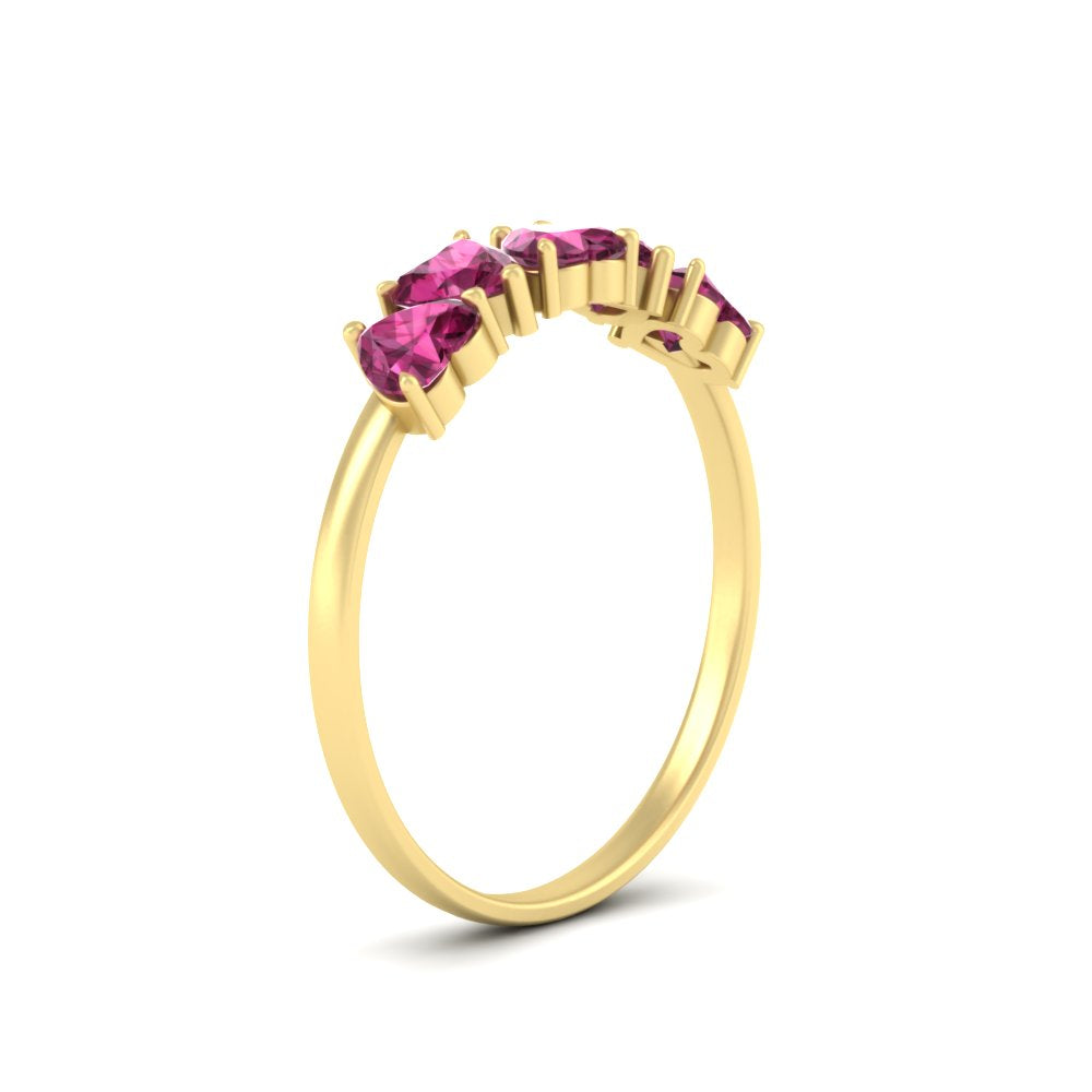 2-carat-heart-shape-pink-sapphire-wedding-band-in-yellow-gold-FD9600HTBGSADRPIANGLE2-2.00CT-NL-YG