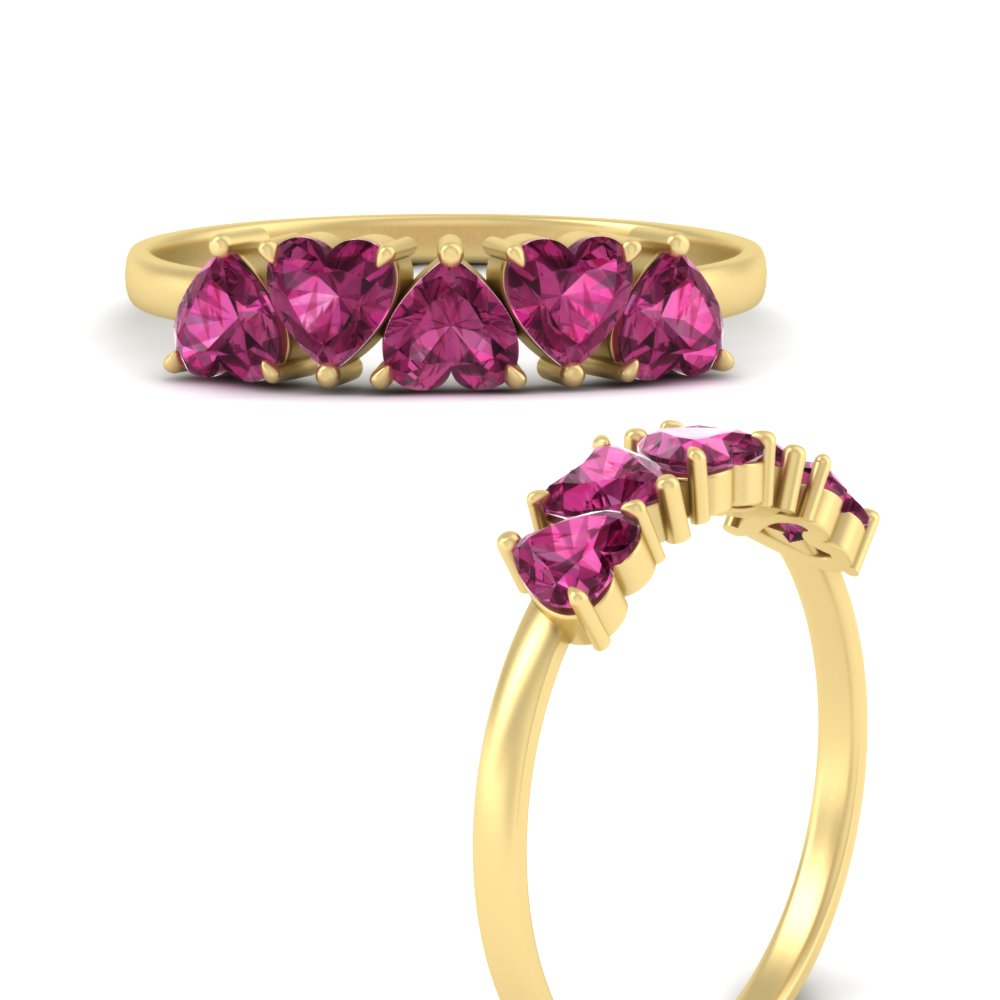 2-carat-heart-shape-pink-sapphire-wedding-band-in-yellow-gold-FD9600HTBGSADRPIANGLE3-2.00CT-NL-YG