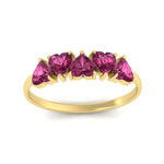 Load image into Gallery viewer, 2-carat-heart-shape-pink-sapphire-wedding-band-in-yellow-gold-FD9600HTBGSADRPIANGLE5-2.00CT-NL-YG