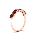 Load image into Gallery viewer, 2-carat-heart-shape-ruby-anniversary-wedding-ring-in-rose-gold-FD9600HTBGRUDRANGLE2-2.00CT-NL-RG
