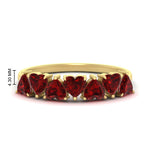 Load image into Gallery viewer, 2-carat-heart-shape-ruby-anniversary-wedding-ring-in-yellow-gold-FD9600HTBGRUDR-2.00CT-NL-YG-HW
