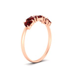 Load image into Gallery viewer, 2-carat-heart-shape-ruby-wedding-band-in-rose-gold-FD9600HTBGRUDRANGLE2-2.00CT-NL-RG