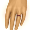 Load image into Gallery viewer, 2-carat-heart-shape-ruby-wedding-band-in-rose-gold-FD9600HTBGRUDRHAND-2.00CT-NL-RG