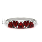 Load image into Gallery viewer, 2-carat-heart-shape-ruby-wedding-band-in-white-gold-FD9600HTBGRUDR-2.00CT-NL-WG-HW