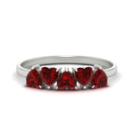 Load image into Gallery viewer, 2-carat-heart-shape-ruby-wedding-band-in-white-gold-FD9600HTBGRUDR-2.00CT-NL-WG