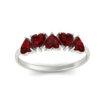 Load image into Gallery viewer, 2-carat-heart-shape-ruby-wedding-band-in-white-gold-FD9600HTBGRUDRANGLE5-2.00CT-NL-WG