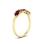 Load image into Gallery viewer, 2-carat-heart-shape-ruby-wedding-band-in-yellow-gold-FD9600HTBGRUDRANGLE2-2.00CT-NL-YG
