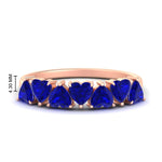 Load image into Gallery viewer, 2-carat-heart-shape-sapphire-anniversary-wedding-ring-in-rose-gold-FD9600HTBGSABL-2.00CT-NL-RG-HW
