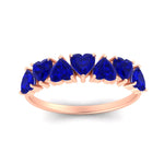 Load image into Gallery viewer, 2-carat-heart-shape-sapphire-anniversary-wedding-ring-in-rose-gold-FD9600HTBGSABLANGLE5-2.00CT-NL-RG
