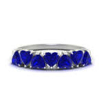 Load image into Gallery viewer, 2-carat-heart-shape-sapphire-anniversary-wedding-ring-in-white-gold-FD9600HTBGSABL-2.00CT-NL-WG
