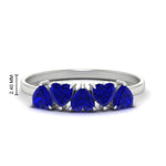 Load image into Gallery viewer, 2-carat-heart-shape-sapphire-wedding-band-in-white-gold-FD9600HTBGSABL-2.00CT-NL-WG-HW