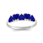 Load image into Gallery viewer, 2-carat-heart-shape-sapphire-wedding-band-in-white-gold-FD9600HTBGSABLANGLE5-2.00CT-NL-WG