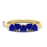 Load image into Gallery viewer, 2-carat-heart-shape-sapphire-wedding-band-in-yellow-gold-FD9600HTBGSABL-2.00CT-NL-YG-HW