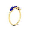 Load image into Gallery viewer, 2-carat-heart-shape-sapphire-wedding-band-in-yellow-gold-FD9600HTBGSABLANGLE2-2.00CT-NL-YG