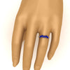 Load image into Gallery viewer, 2-carat-heart-shape-sapphire-wedding-band-in-yellow-gold-FD9600HTBGSABLHAND-2.00CT-NL-YG
