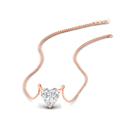 Classic Heart Solitaire Pendant