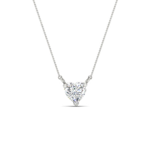Classic Heart Solitaire Pendant